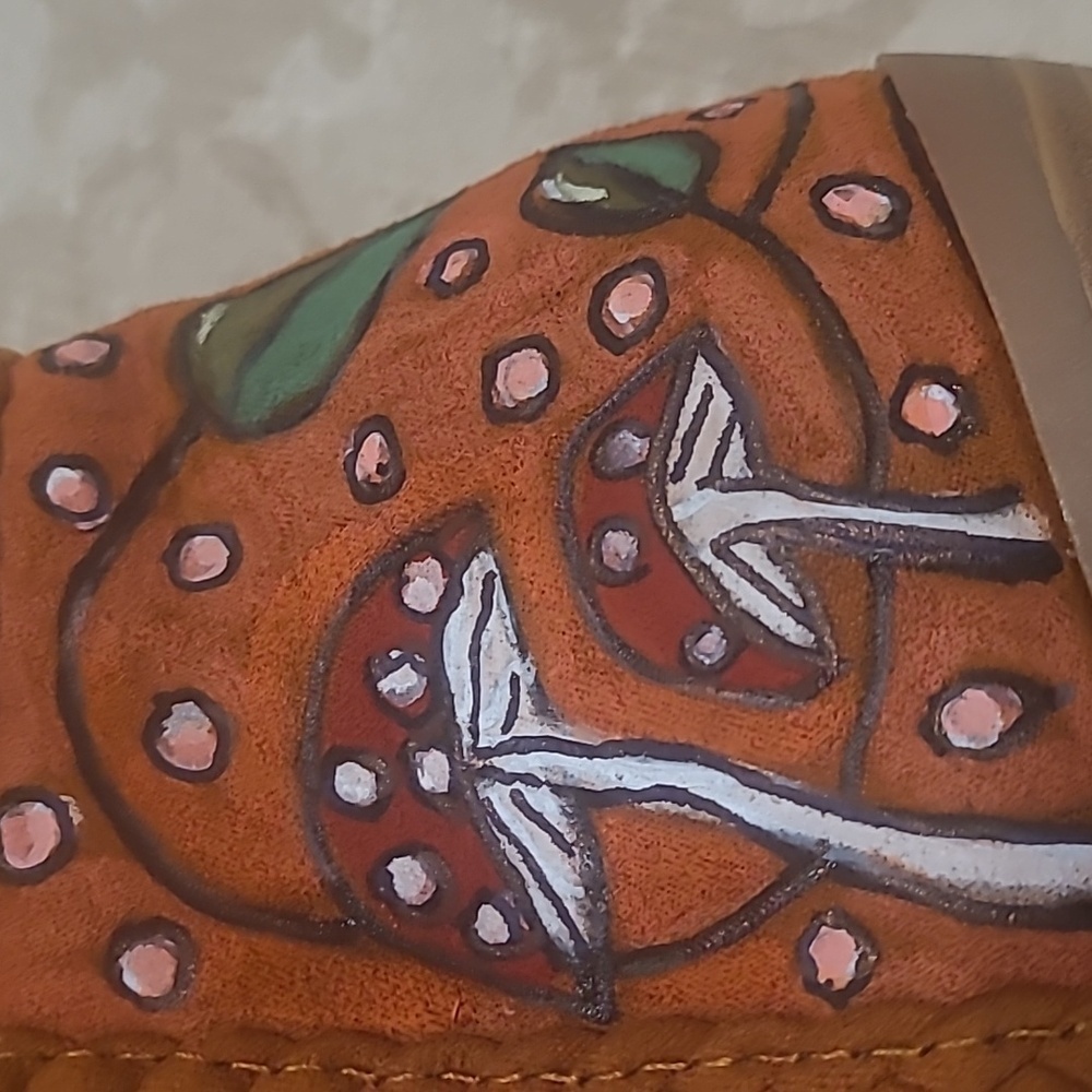 Hand Painted Womens s7 Bohemian Art To Wear Cottagecore Autumn Fairy - Picture 8 of 14